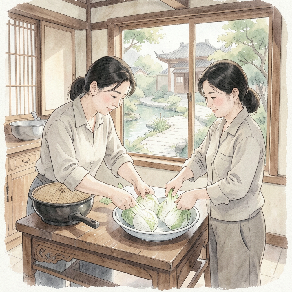 将茎叶分开