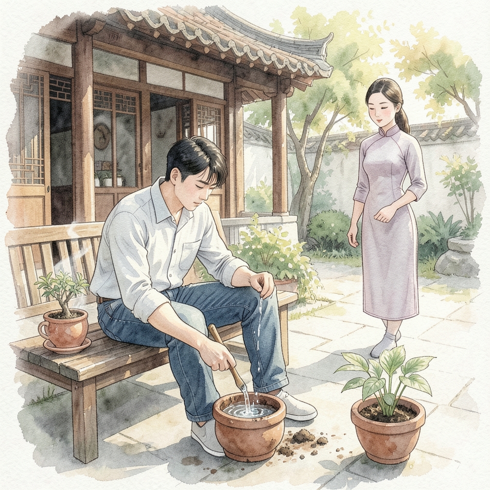 轻轻搅拌并浸泡几分钟