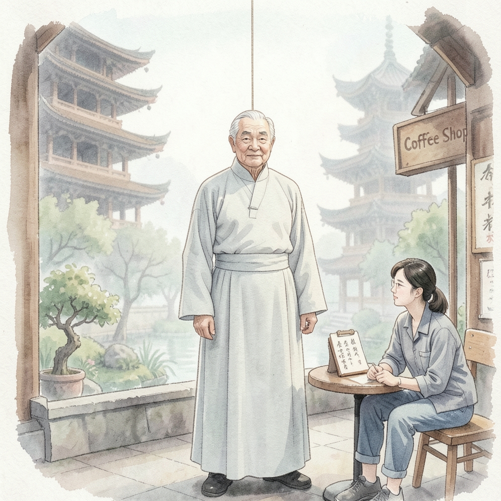 想象头顶有绳子牵引