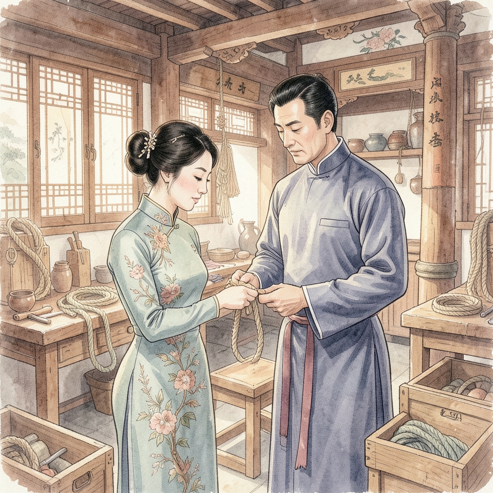 如何一步步打牢靠的绳结
