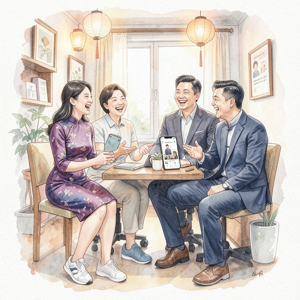 發送一些有趣的表情或圖片
