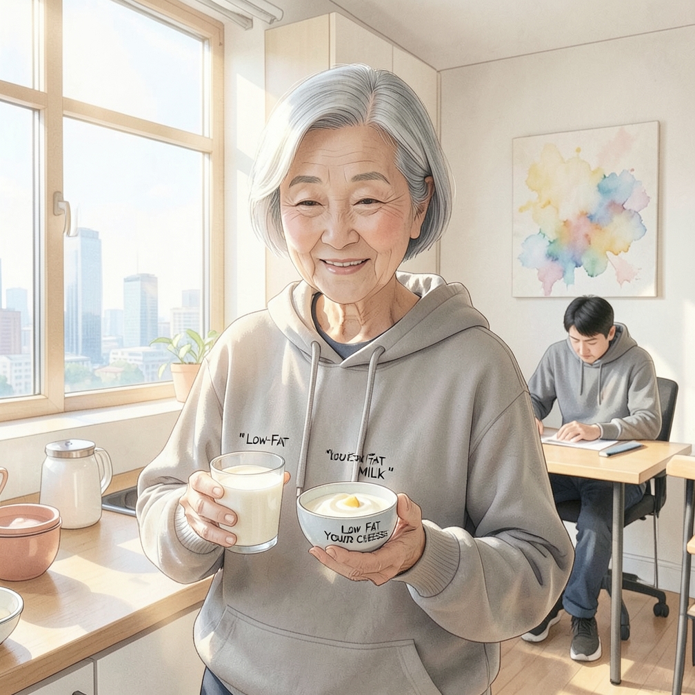 每天摄入2到3份低脂乳制品
