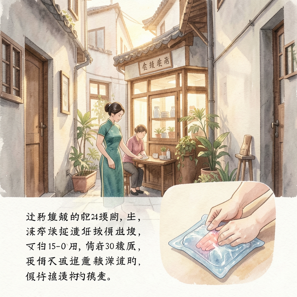 第二步：使用冰敷減輕腫脹