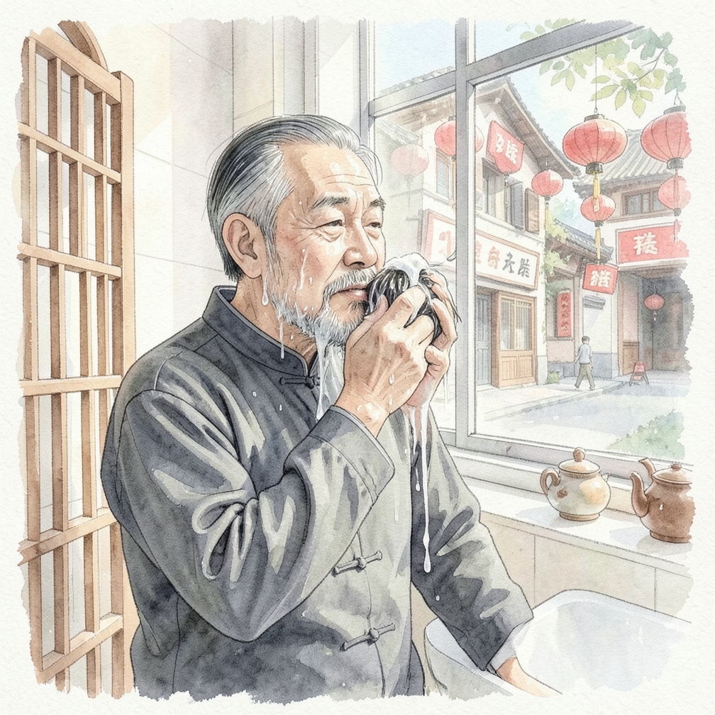 用热水浸泡