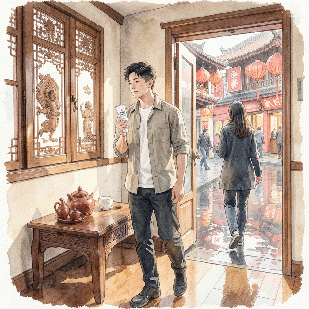 充分涂抹泡沫