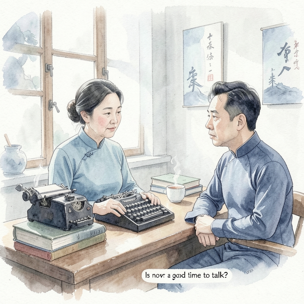 选择合适的时间与地点进行交谈