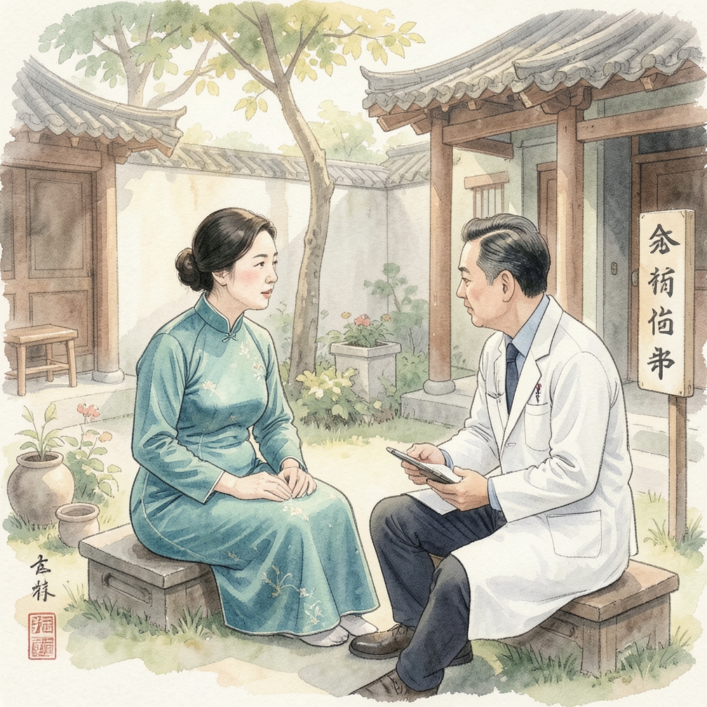 與醫生討論甲狀腺或淋巴系統問題