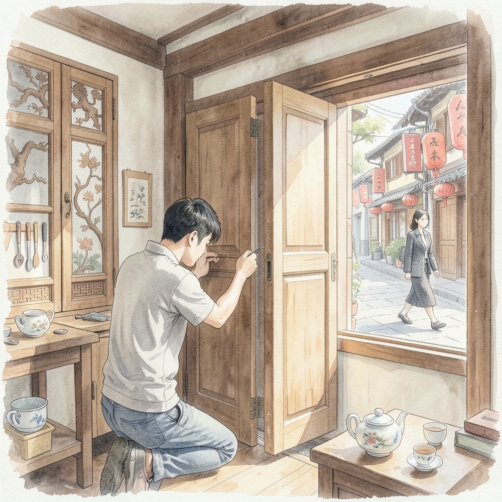 確保圍欄柱能夠支撐門