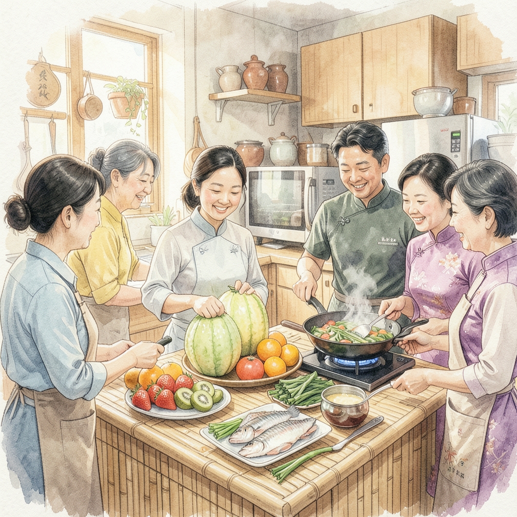 制作 Pepino 瓜和芒果奶昔