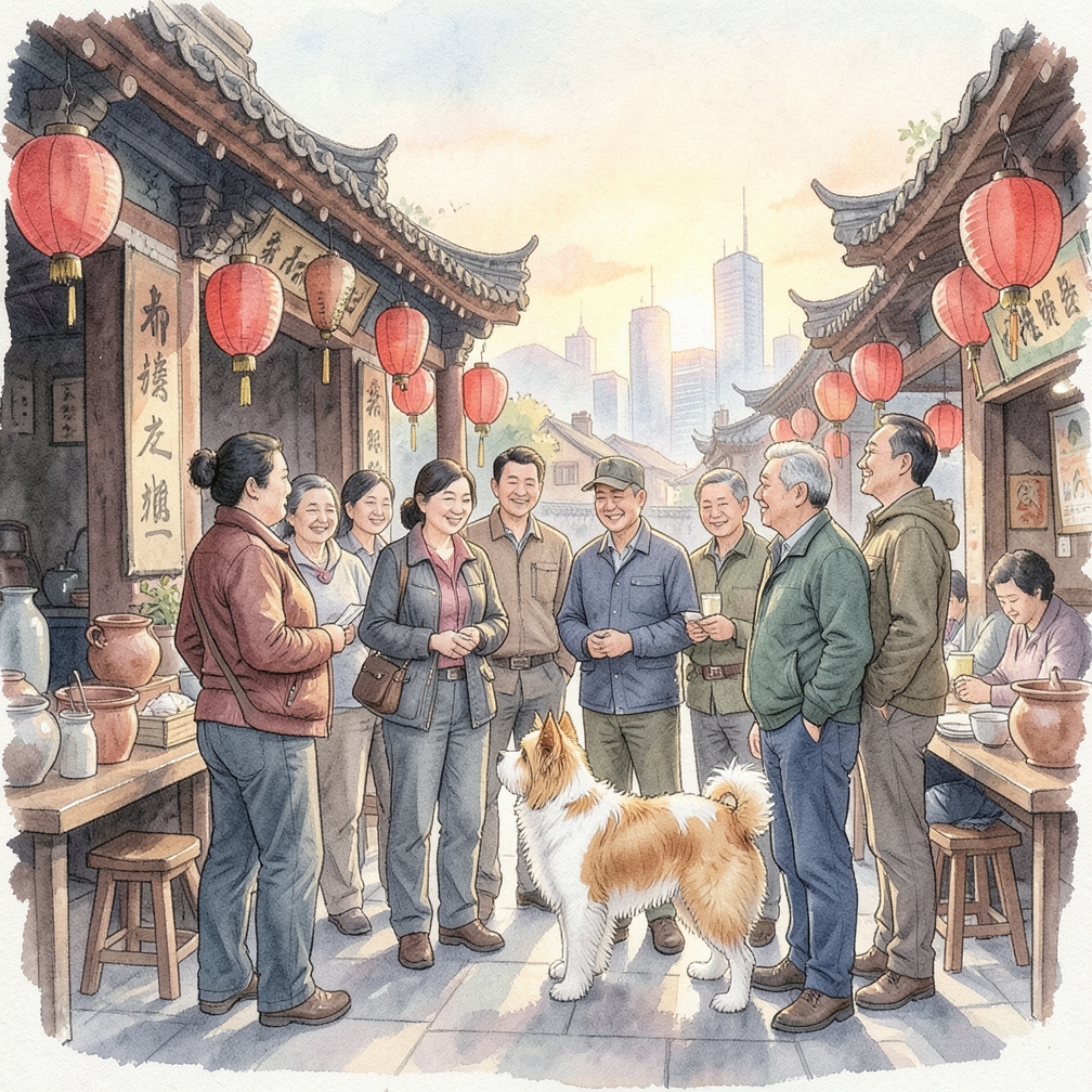 观察西门塔尔牛的毛色和花纹。