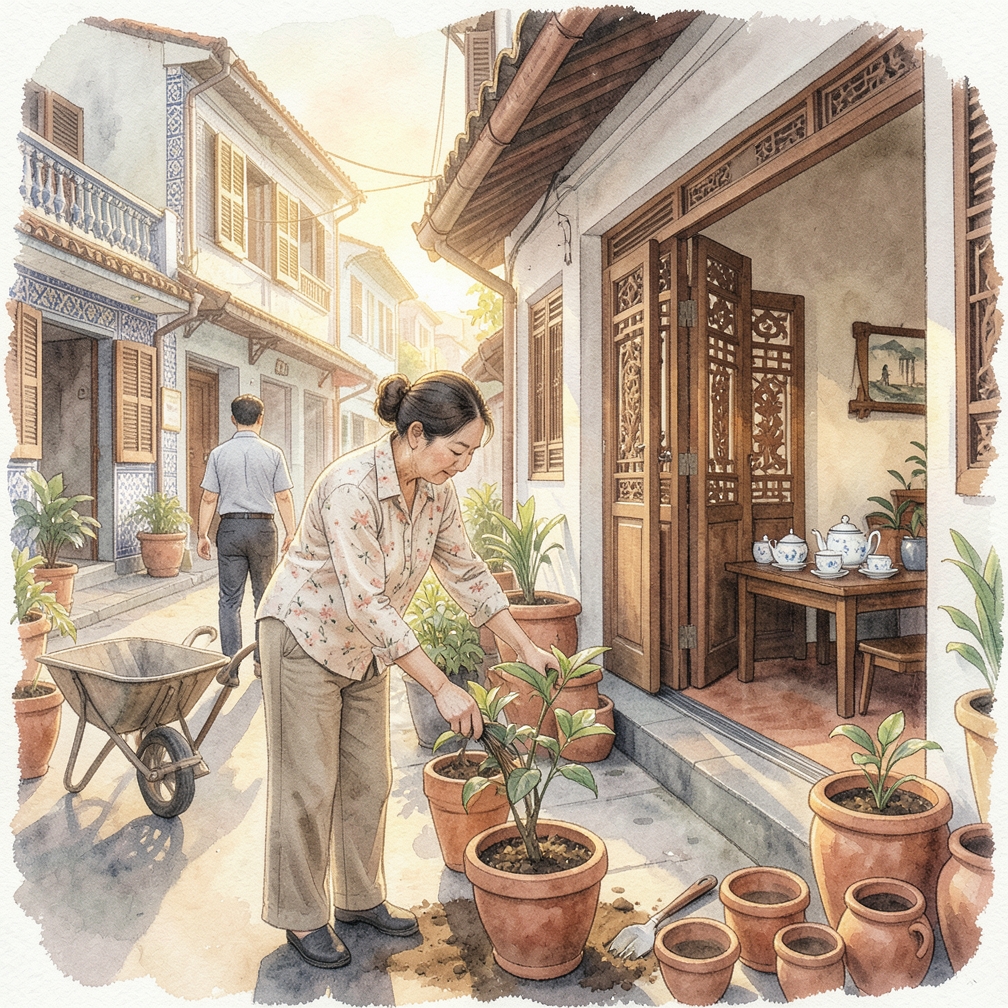 打磨門表面
