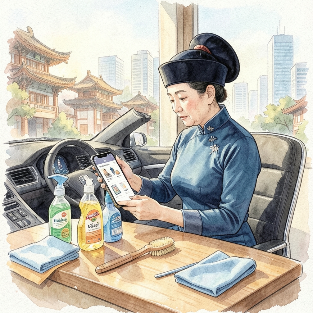 如何逐步清洁汽车塑料内饰