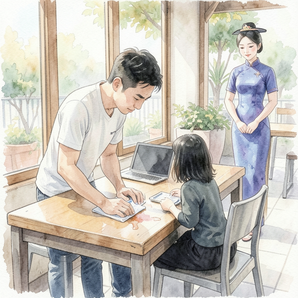 处理污渍