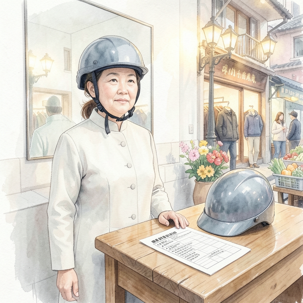 如果头盔受到撞击，请立即丢弃