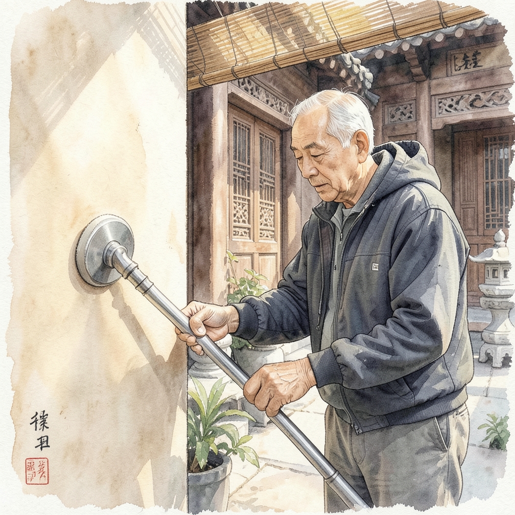 打磨干牆