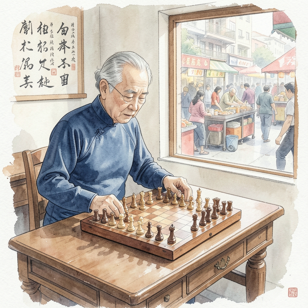 正确摆放棋盘并放置棋子