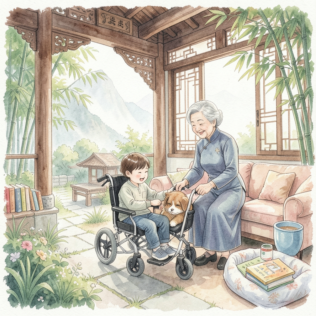 如何让有瘫痪宠物的孩子快乐成长
