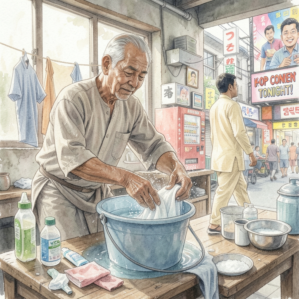 使用氧氣漂白劑處理