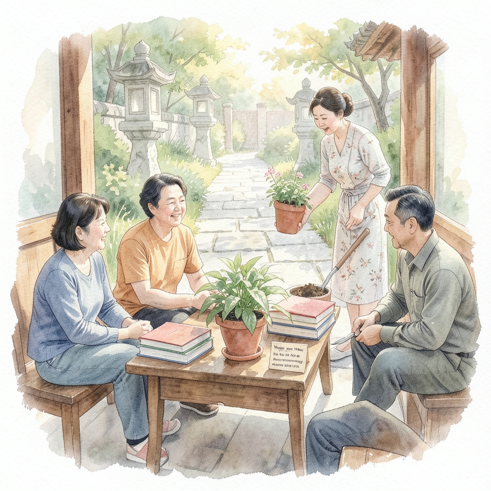 将花盆放置在阳光下并定期浇水