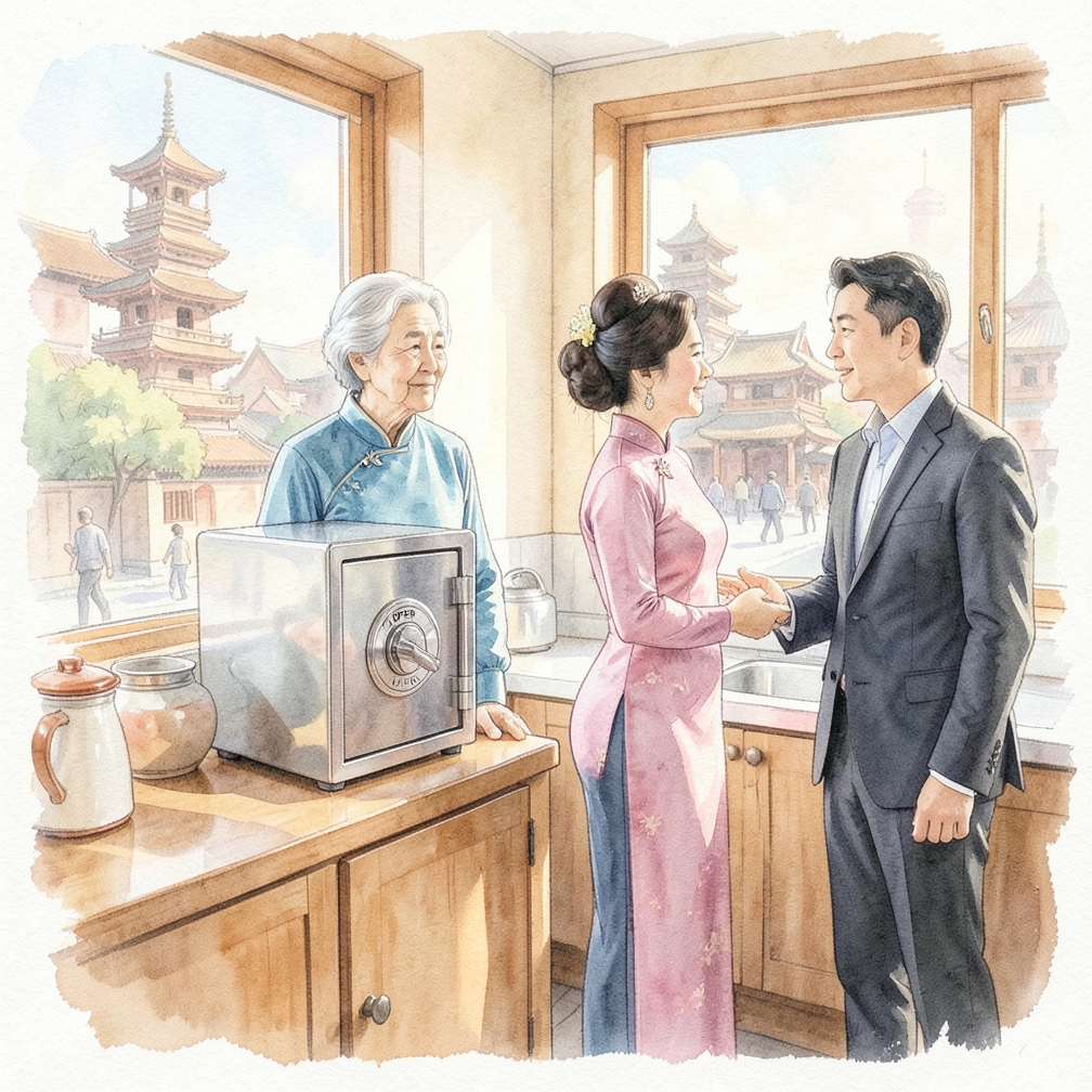 将保险箱放在易于取用的位置