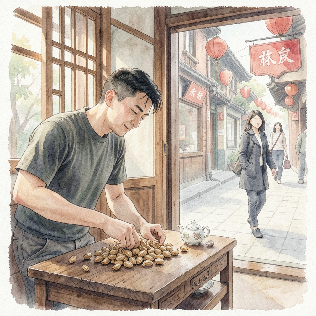 将种子荚放置在通风干燥处
