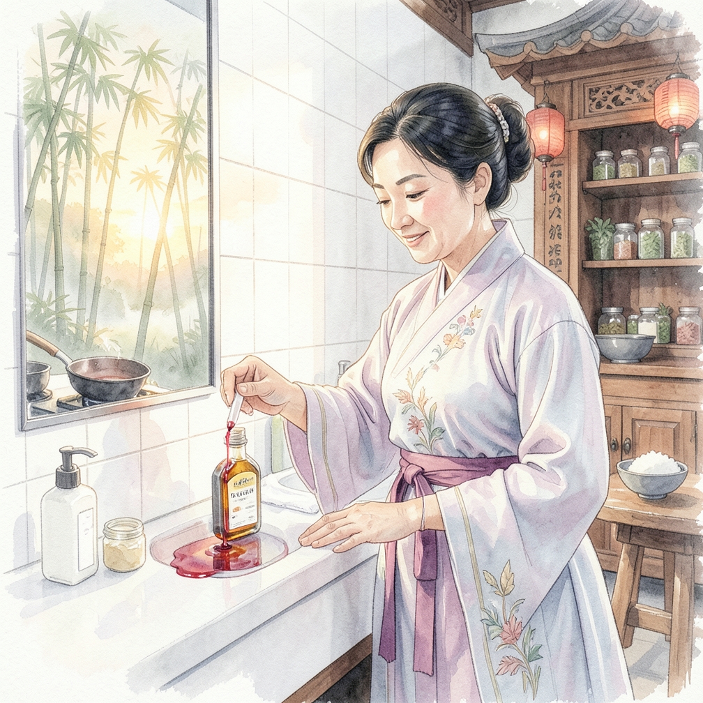 将追踪染料与机油混合