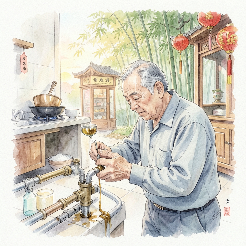 检查油管路和接头