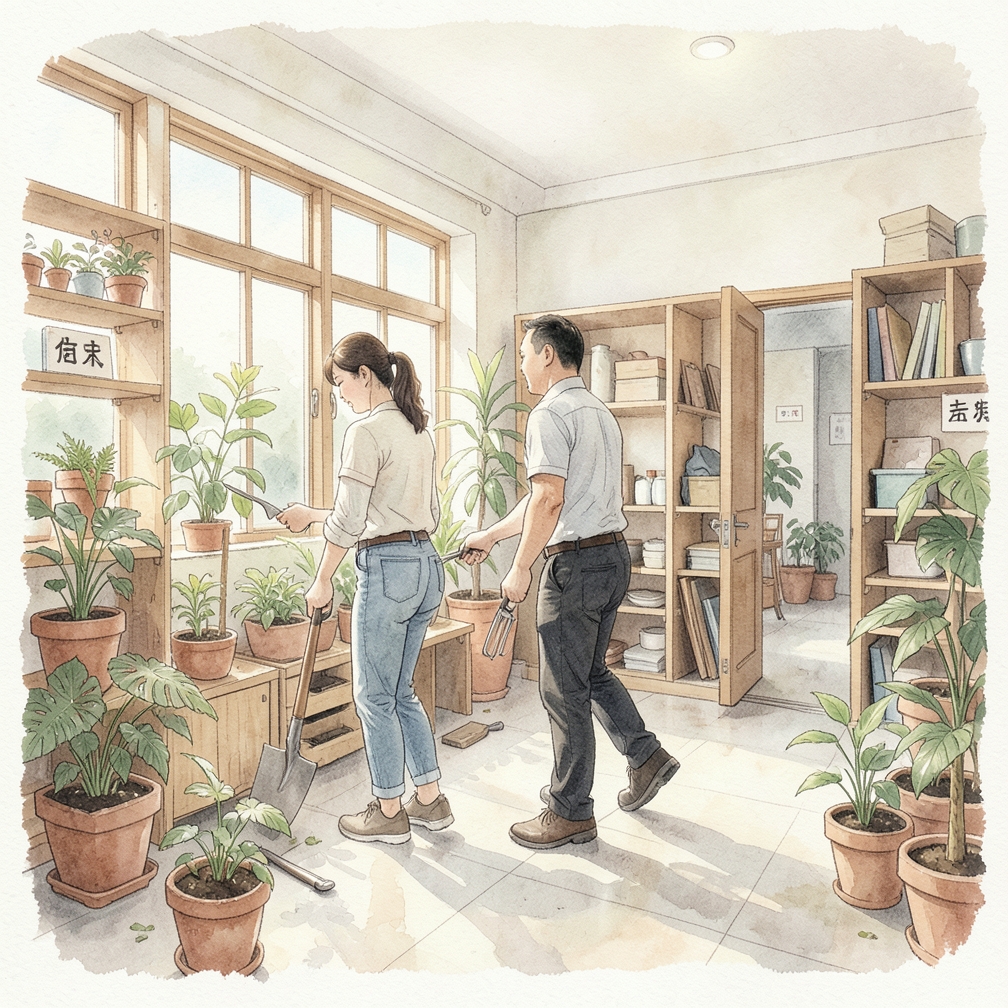移除房間內的所有家具