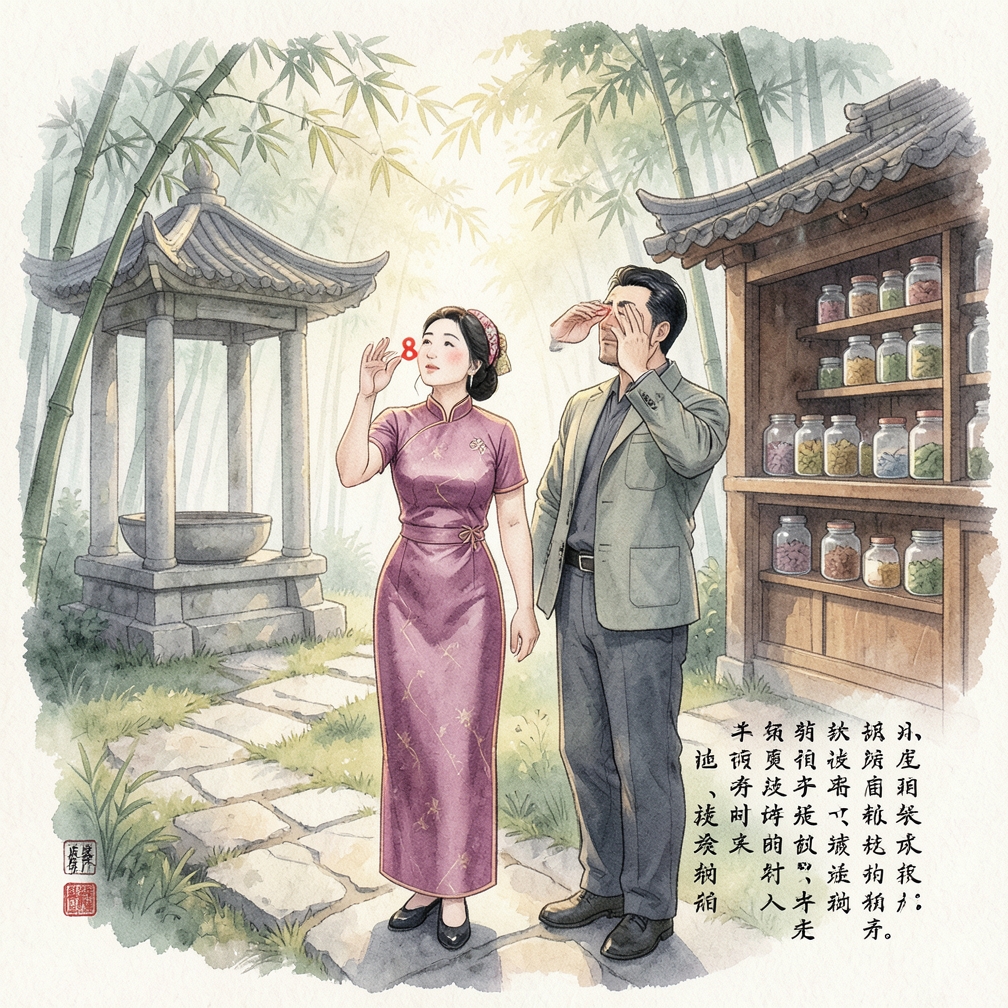 用眼睛画8字图案
