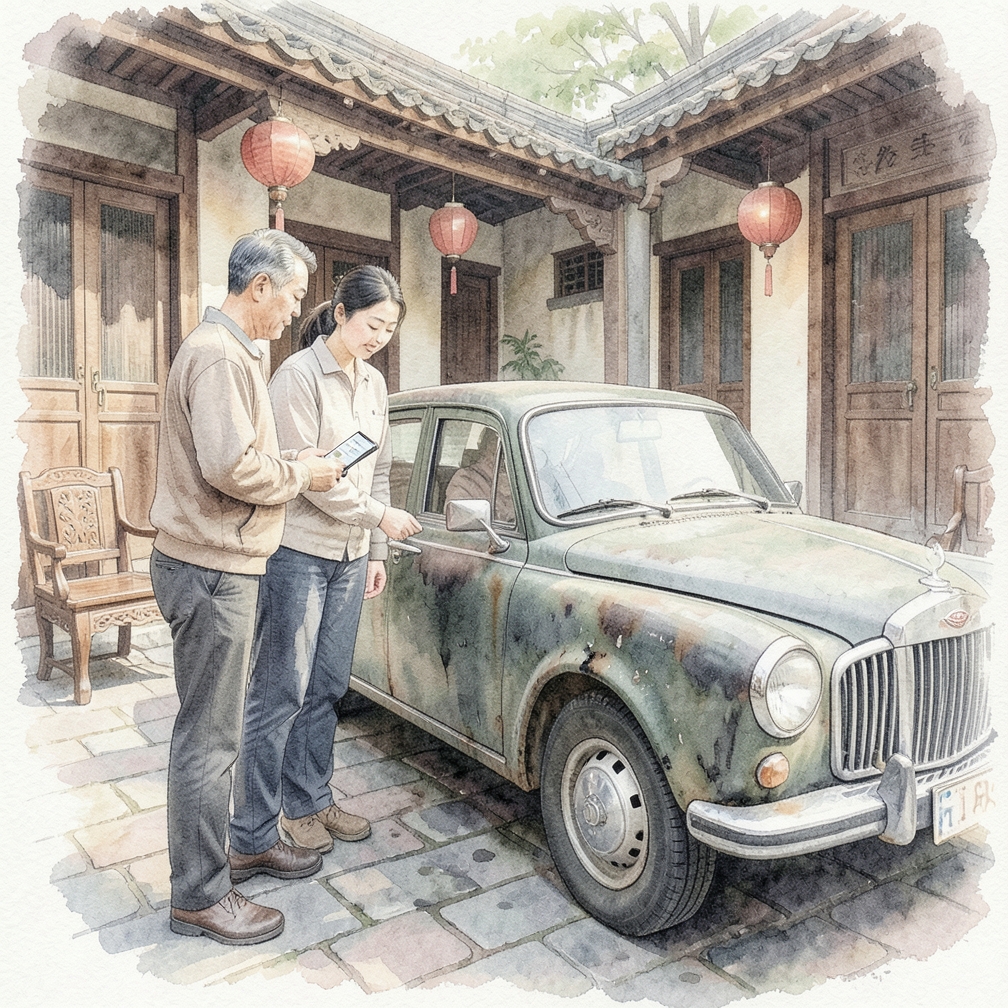 检查汽车外观