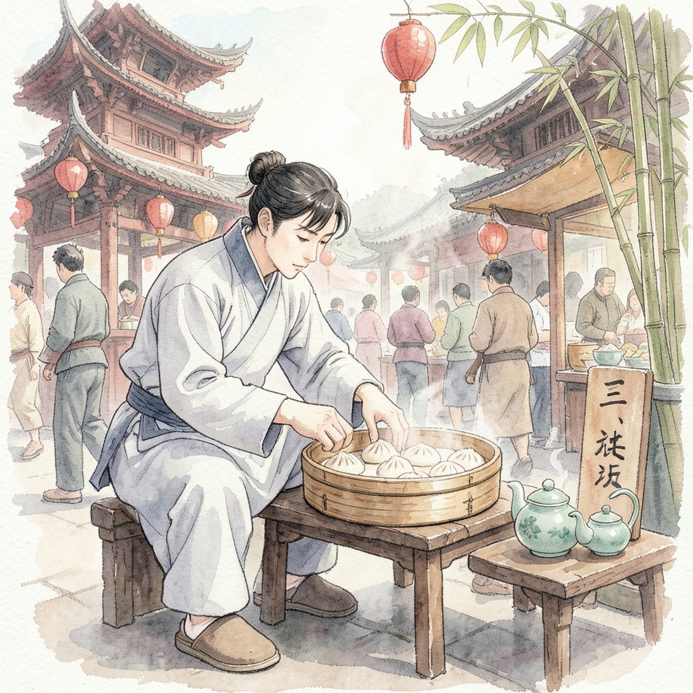 将饺子放入沸水中煮熟