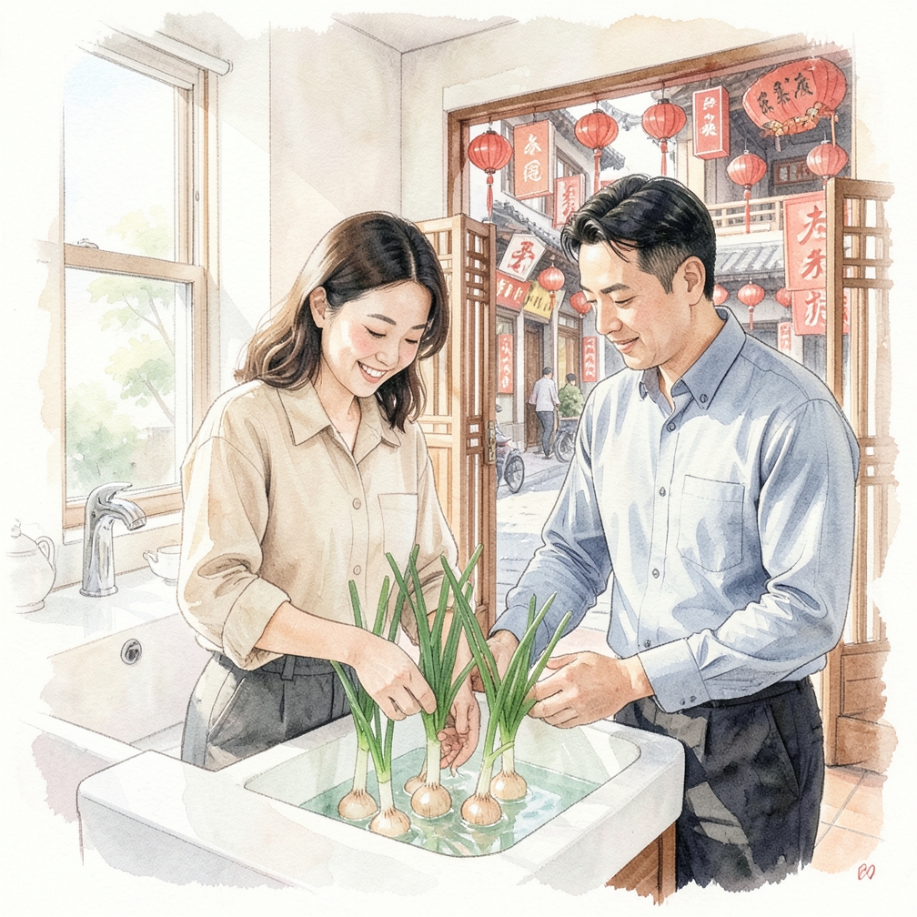 水培洋葱生长方法