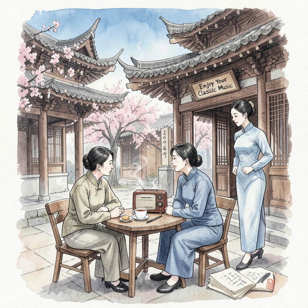 参加古典歌手的演出