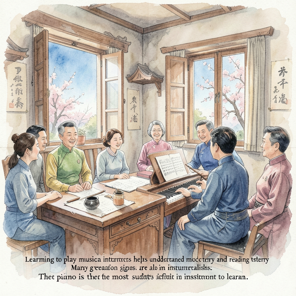 学习演奏乐器