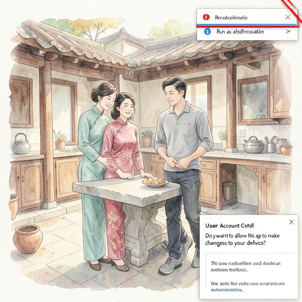 以管理员身份运行"_TestRights.cmd"