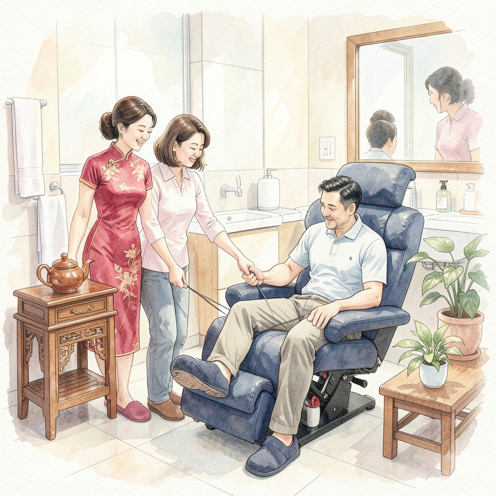 如何逐步调整躺椅的松紧度