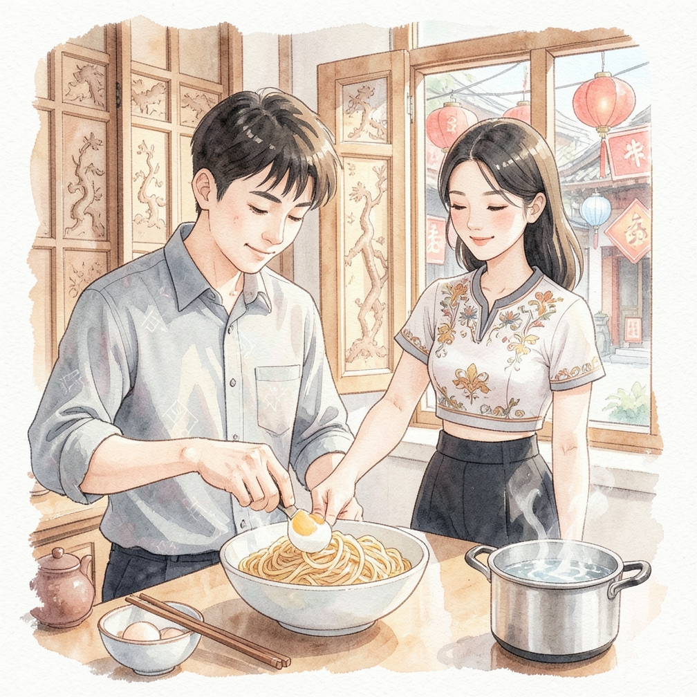 如何将鸡蛋加入拉面中制作美味佳肴