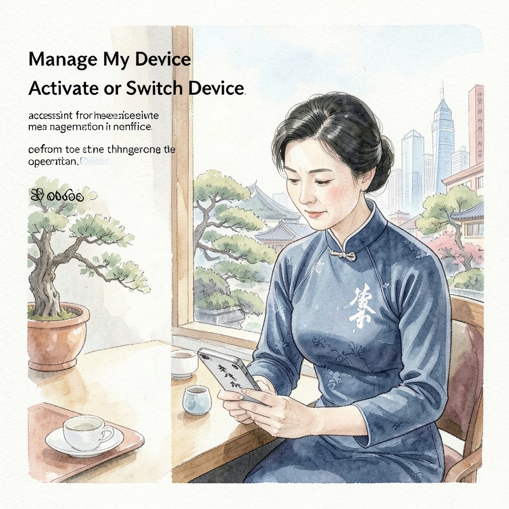 前往 "Activate or Switch Device" 頁面