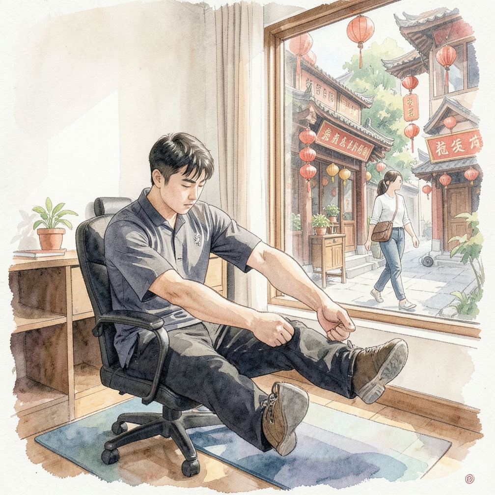 進行練習動作