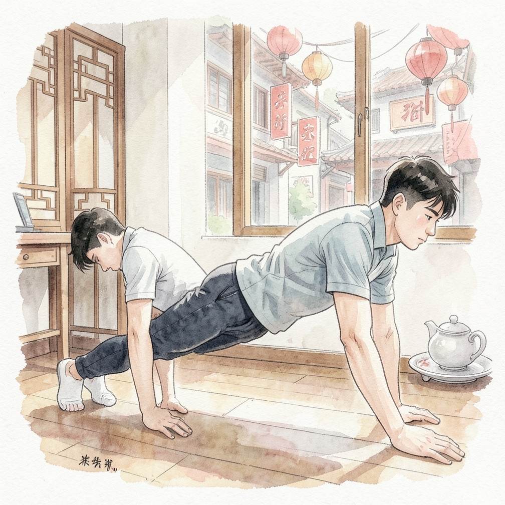 进行标准平板支撑
