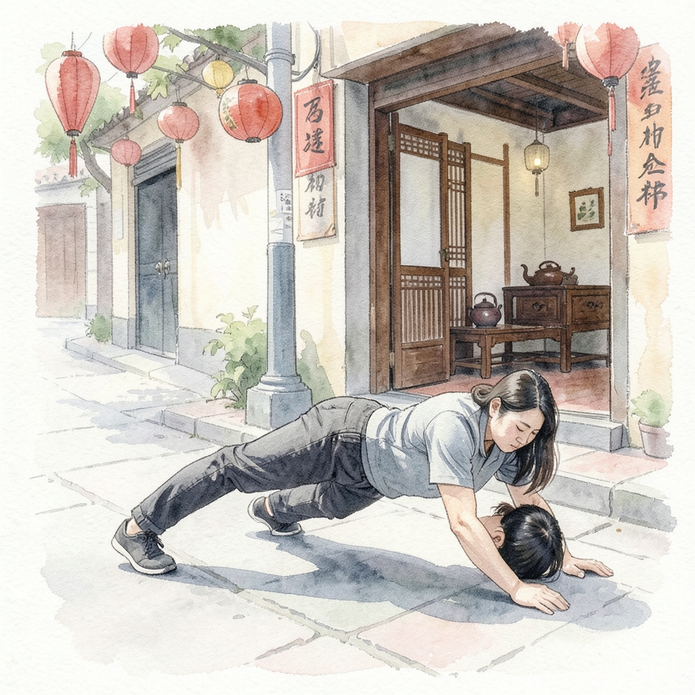 结合核心稳定动作