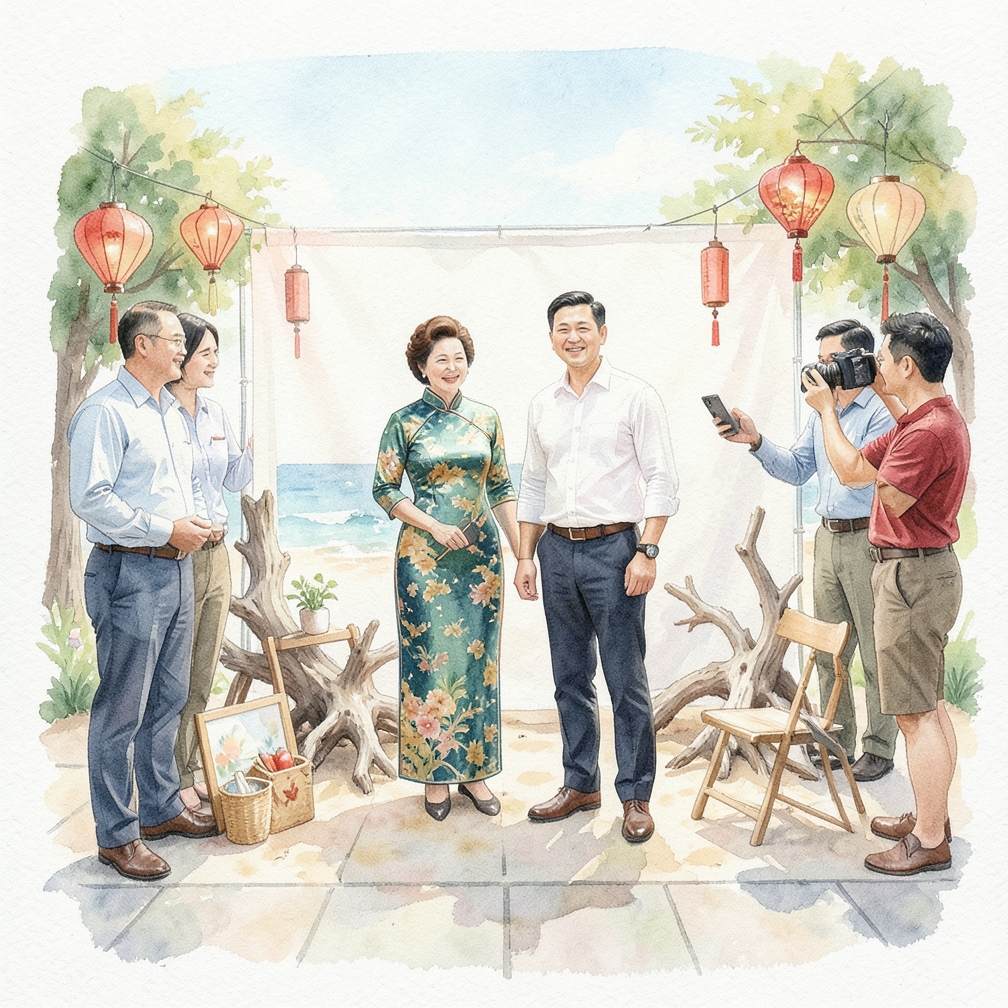 安排拍照區