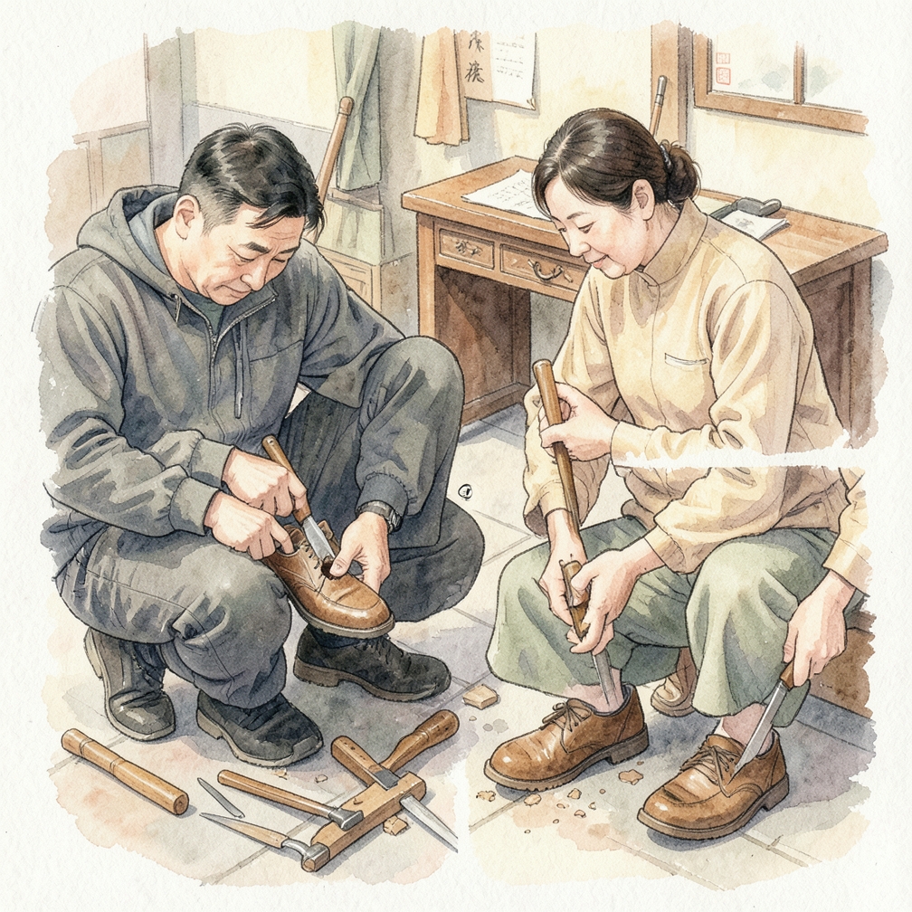 如何一步一步修补鞋子上的破洞