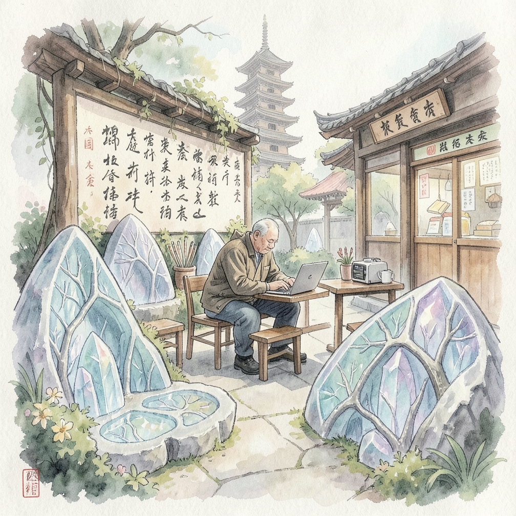 觀察晶洞的形狀與紋路