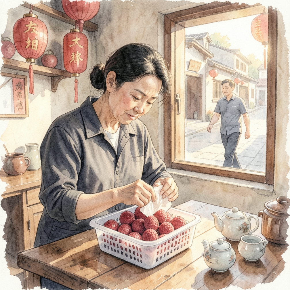 储存剩余的荔枝