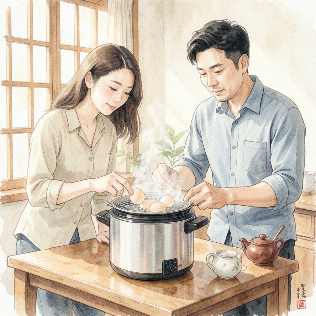 加水与设定压力锅参数