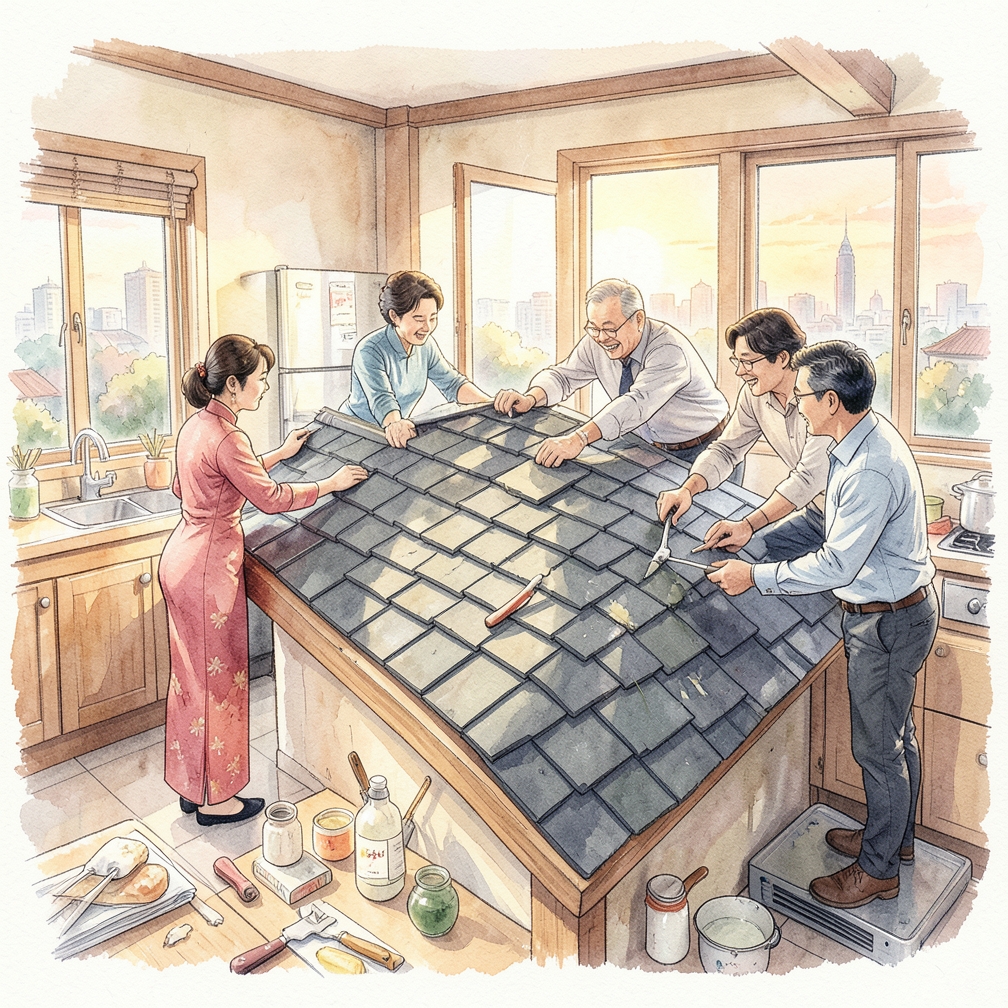 如何逐步安装沥青瓦片