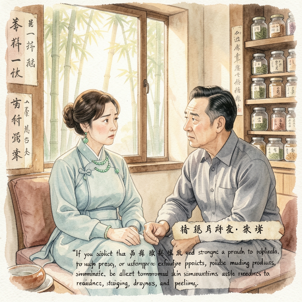 检测过度去角质的皮肤