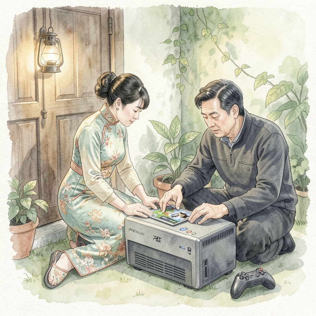 準備PS2遊戲光碟與控制器
