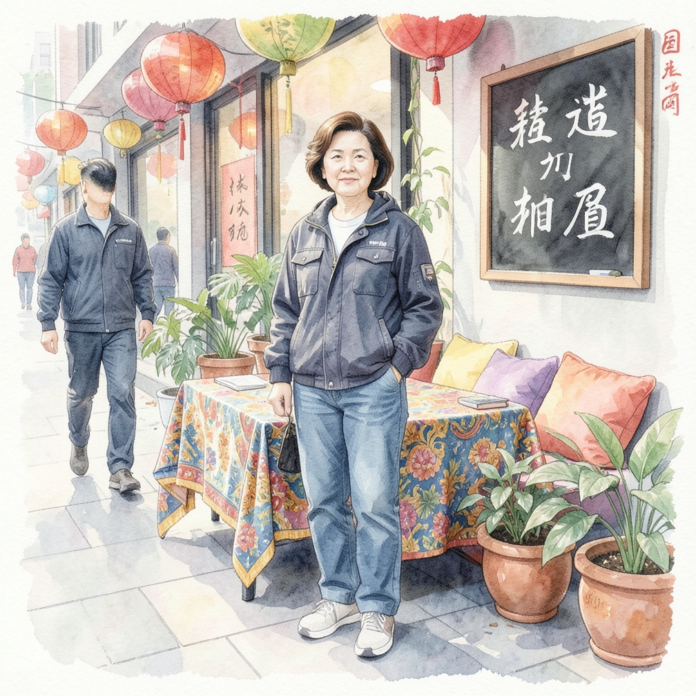 添加色彩鲜艳的桌布